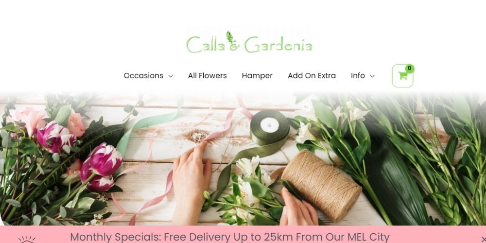 Calla and Gardenia - Top 20 Gift Delivery Companies in Melbourne