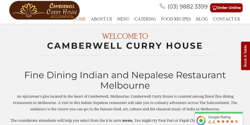 best Indian restaurants in Melbourne