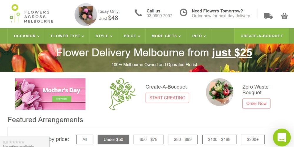 Flowers Across Melbourne - Top 20 Gift Delivery Companies in Melbourne