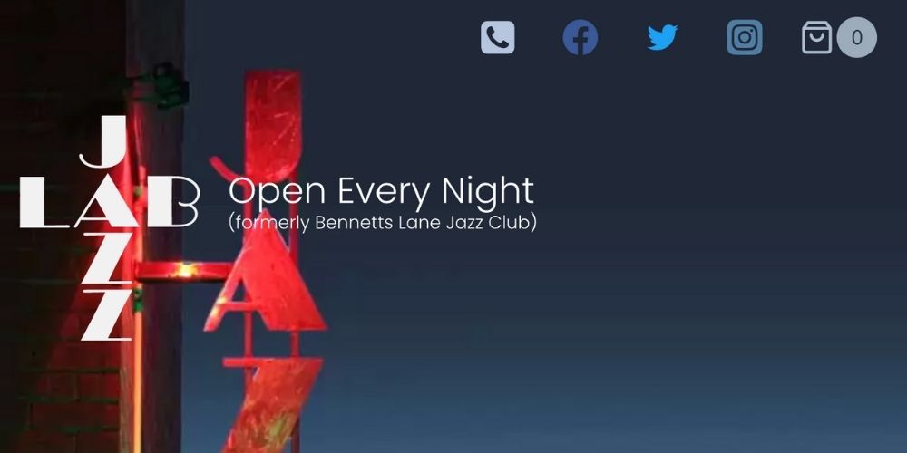 Melbourne's best live music venue, jazzlab website homepage