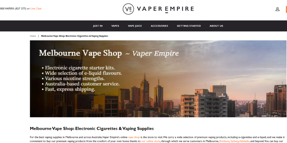 Vaper Empire Melbourne - Melbourne News Online