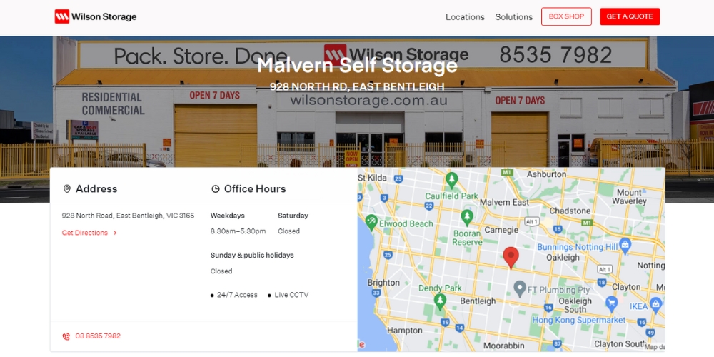 Wilson Storage - Finding the Best Self-Storage Space in Malvern